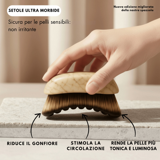 GloBrush - Spazzola per il drenaggio linfatico Lushia