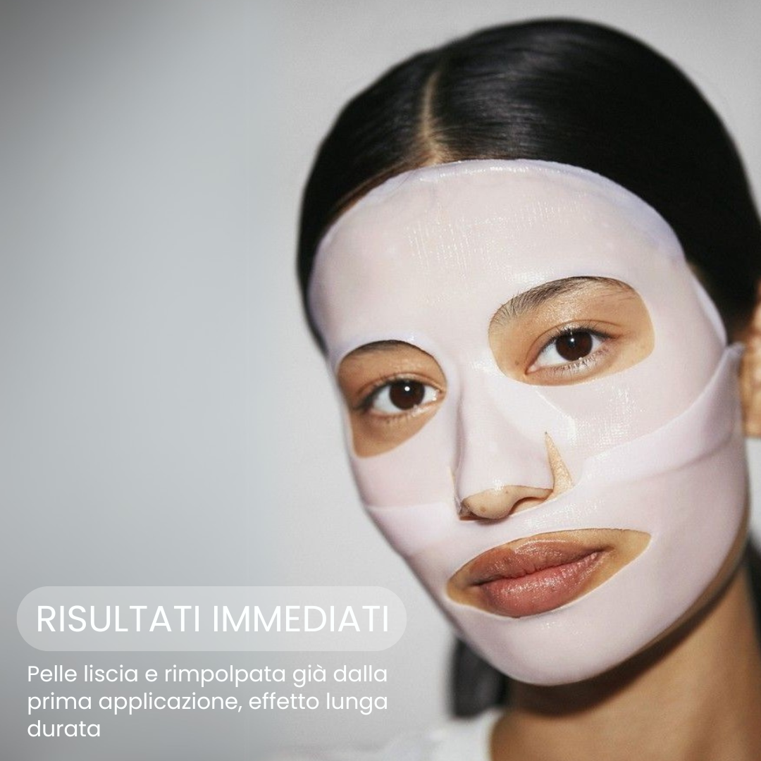 Maschera Bio-Collagene Riduci Rughe del 75% dopo 1 sola applicazione