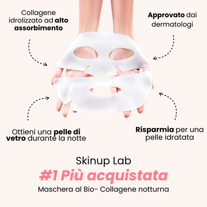 Maschera Bio-Collagene Riduci Rughe del 75% dopo 1 sola applicazione