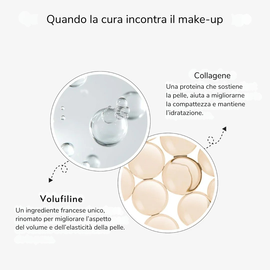 Fondotinta 2-in-1 con pennello integrato