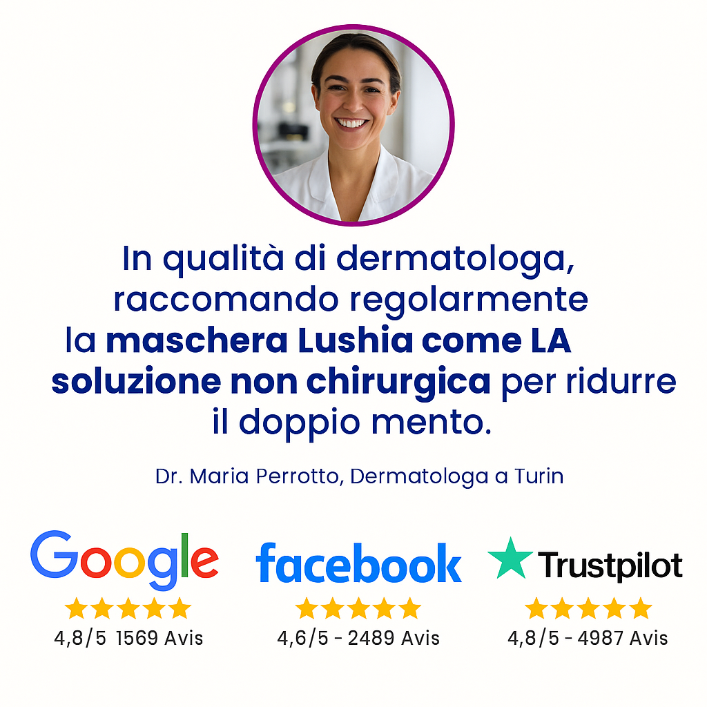 Maschera anti-doppio mento Lushia (V2)