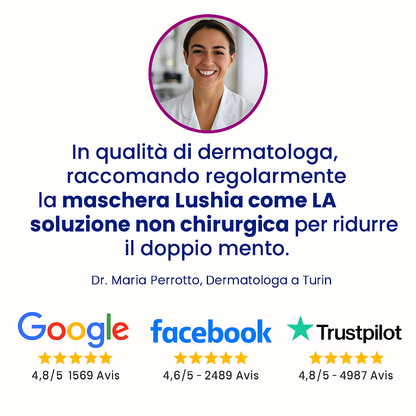 Maschera anti-doppio mento Lushia (V2)