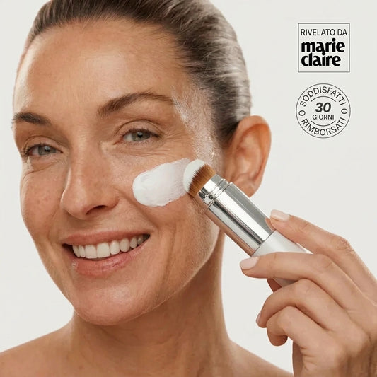 Fondotinta 2-in-1 con pennello integrato