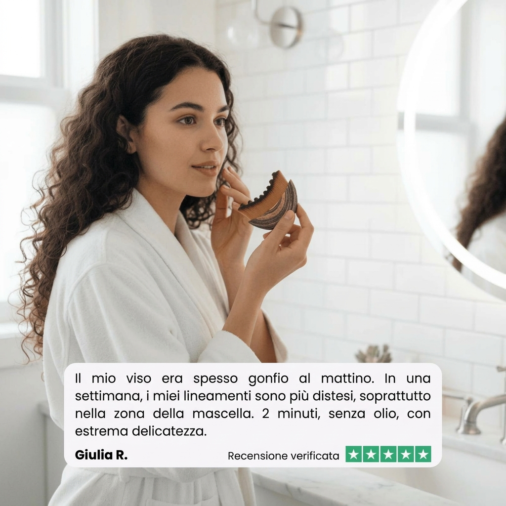Lushia™ – Spazzola per drenaggio linfatico viso